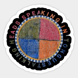 Talking heads Sticker